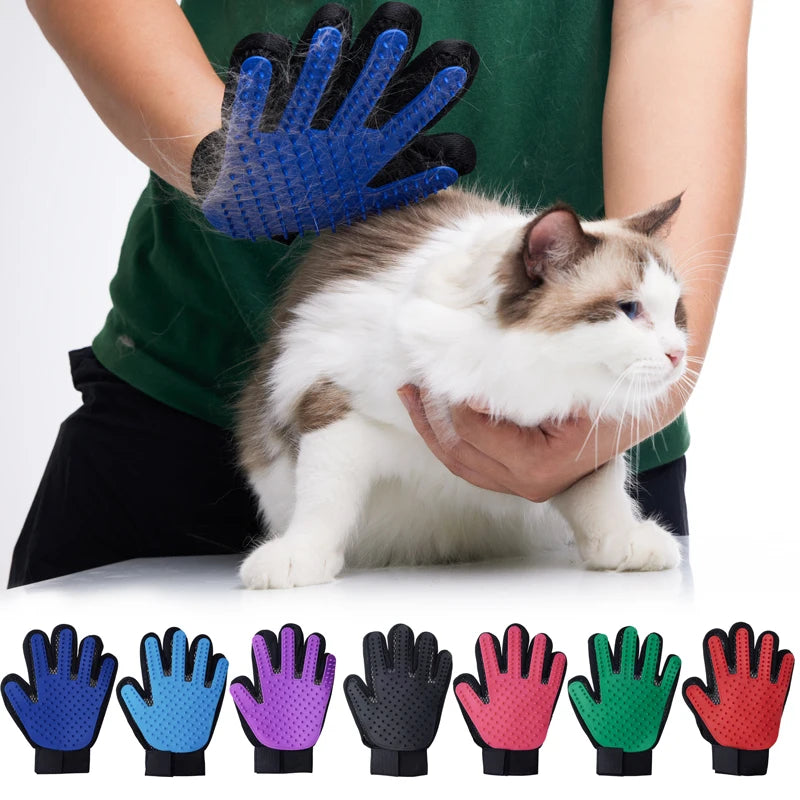 Pet Hair Remover & Massage Glove for Cats and Dogs