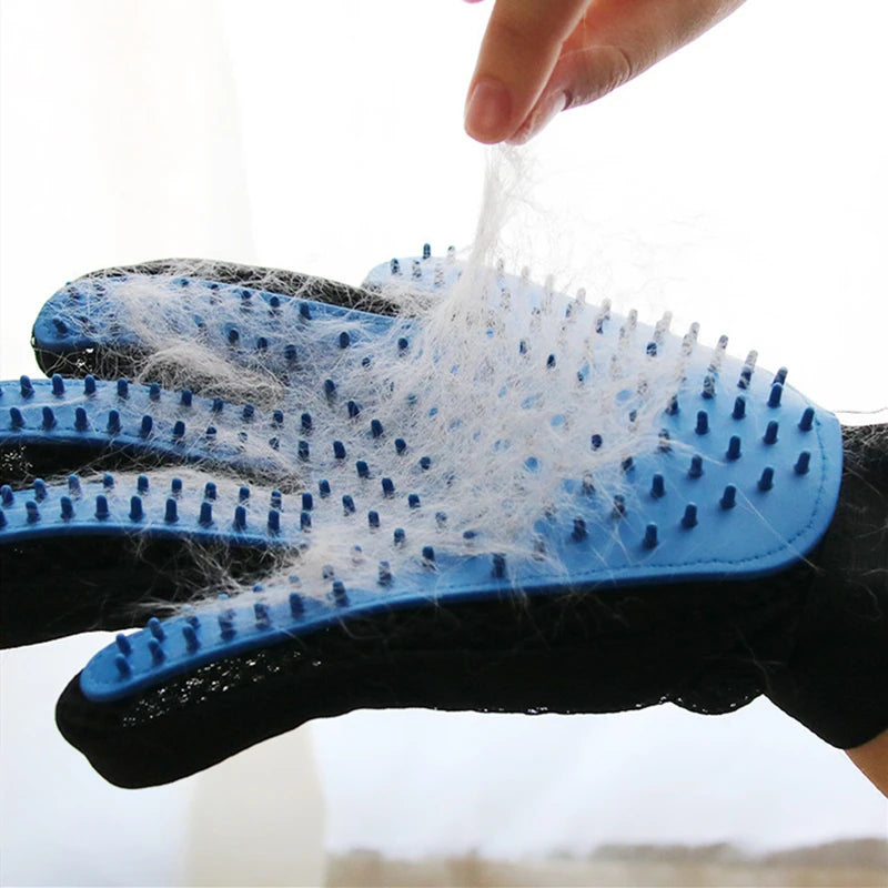 Pet Hair Remover & Massage Glove for Cats and Dogs